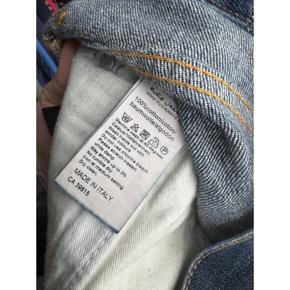 Nudie Men's Dark Wash Average Joe Dry Heavy Jeans Size 32 X 32 - Picture 5 of 6